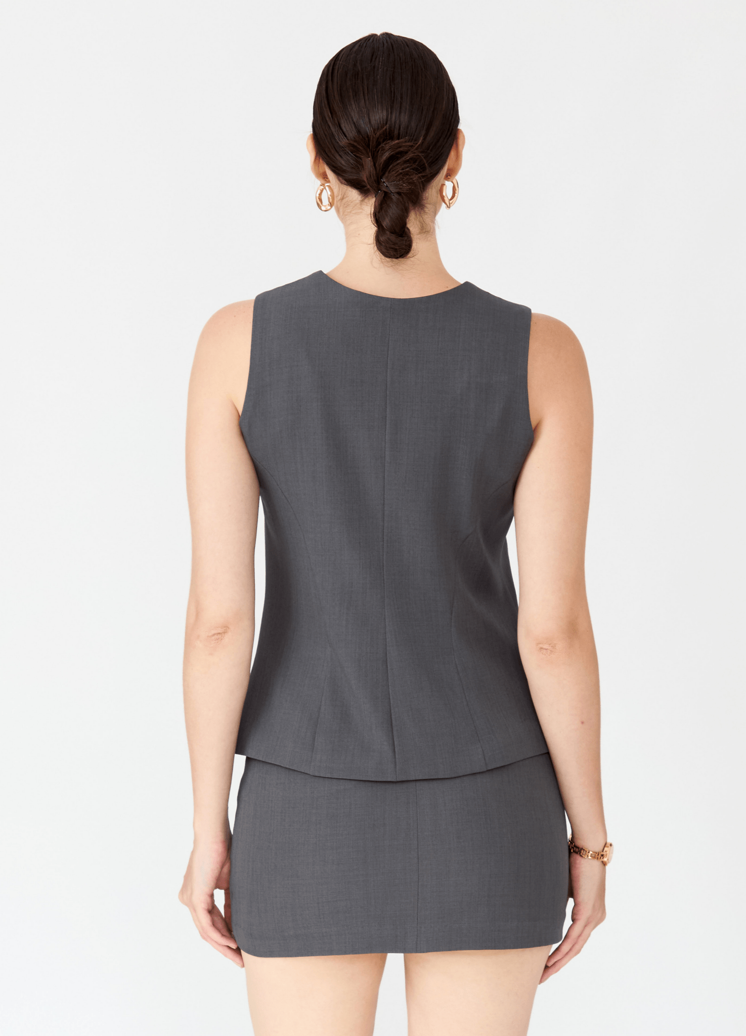 Chaleco sastre Virginia con cuello en V