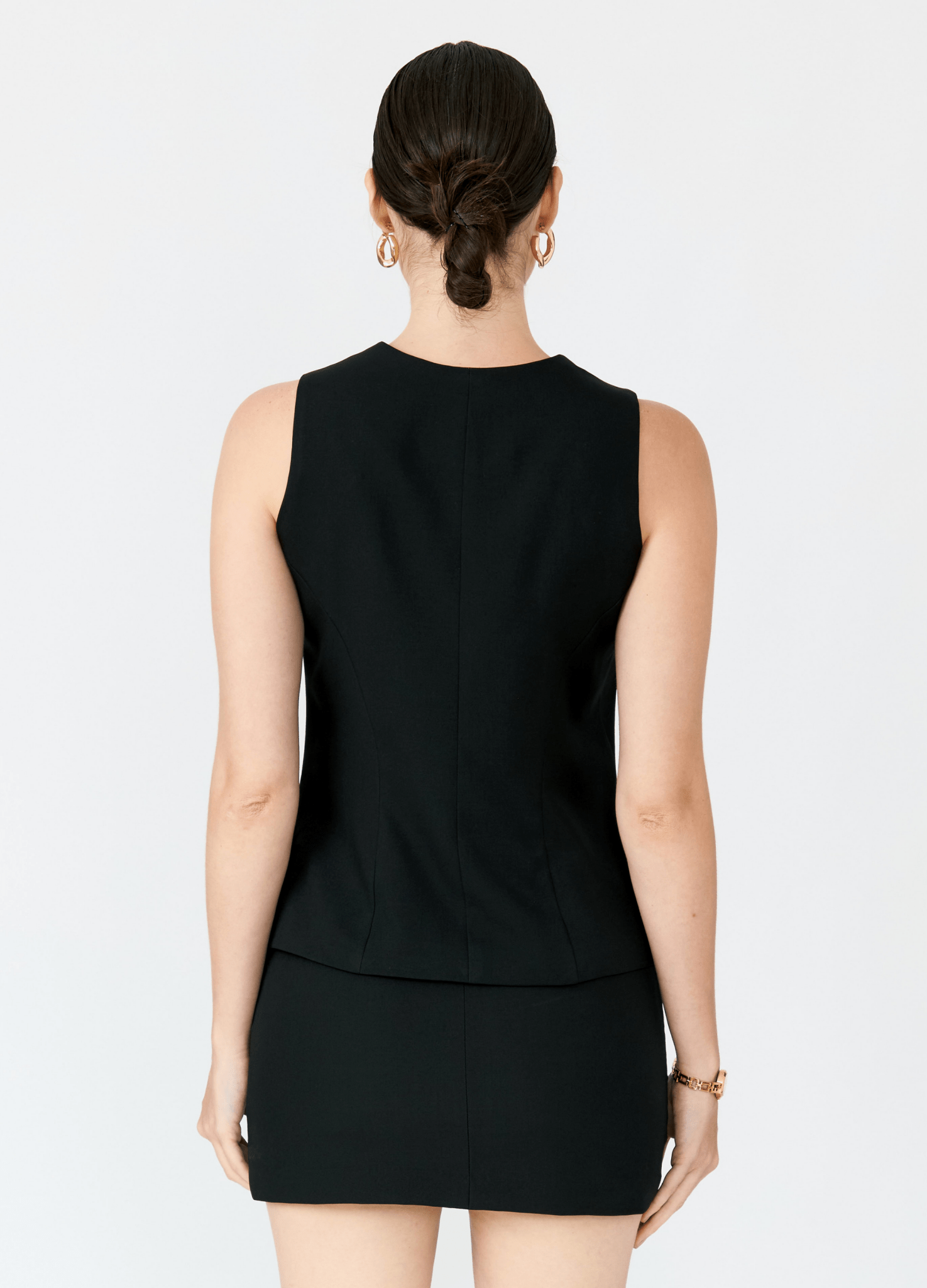 Chaleco sastre Virginia con cuello en V