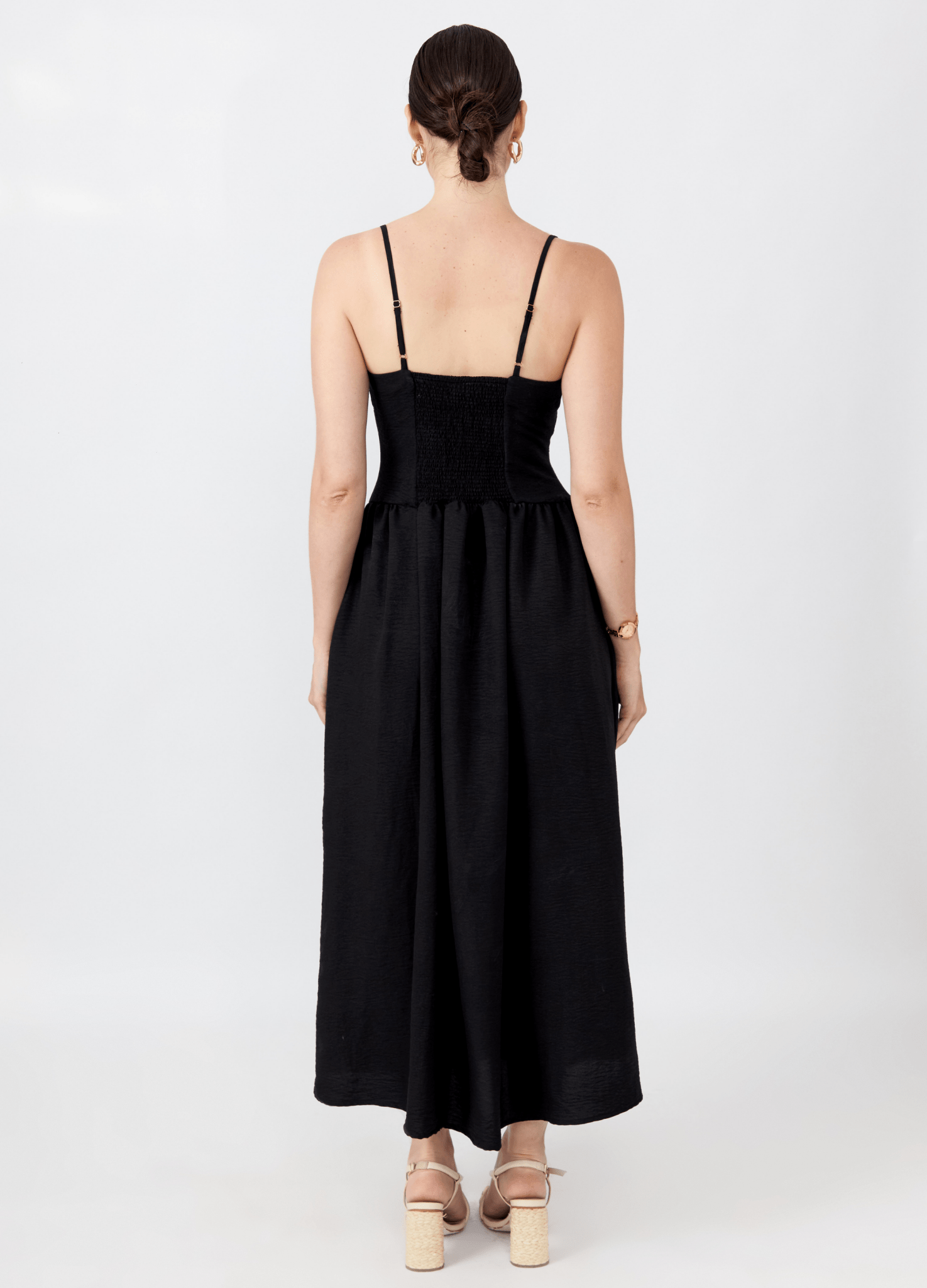 Vestido largo Frida con escote strapless