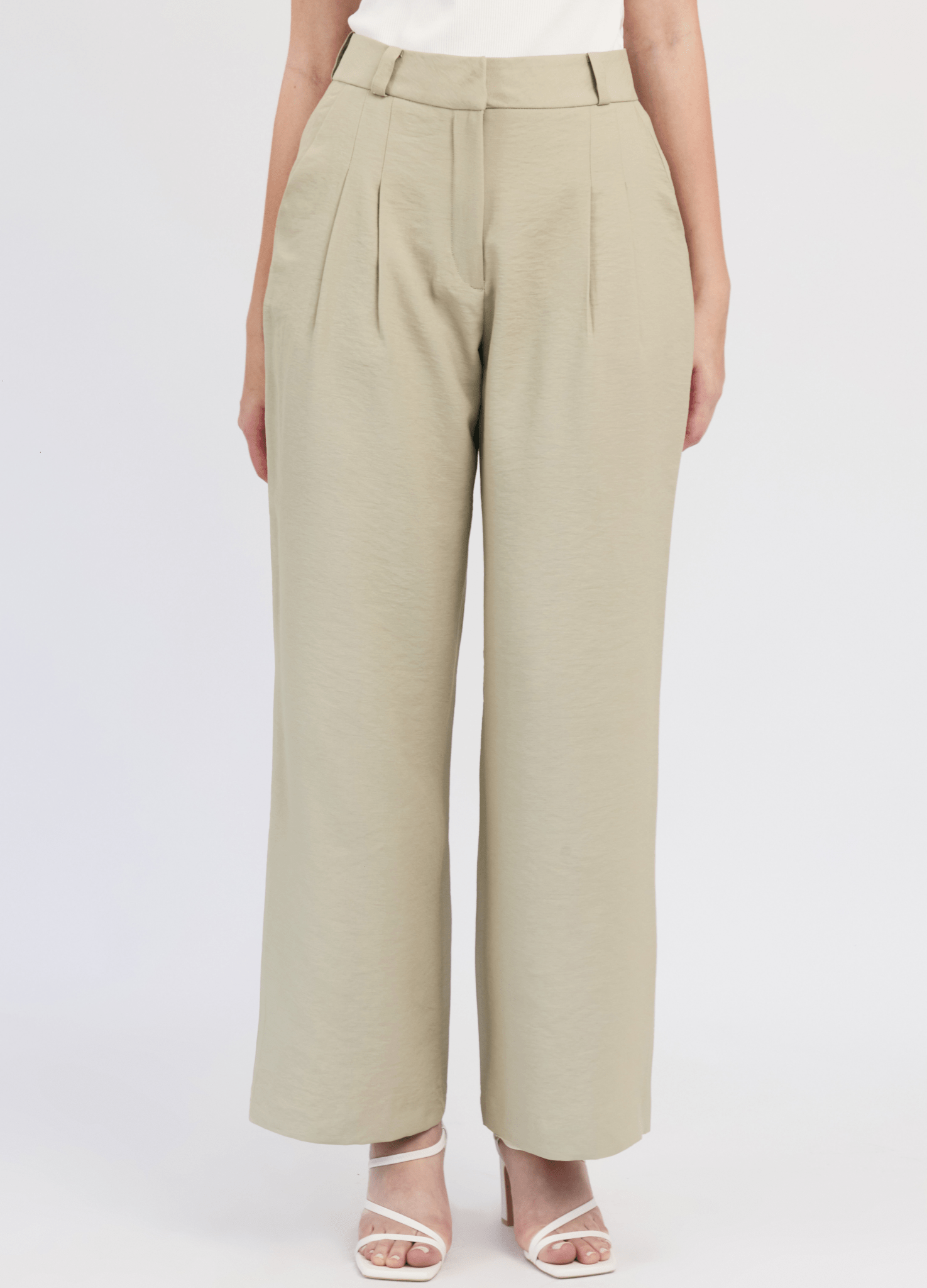 Pantalón recto de lino Malia para mujer