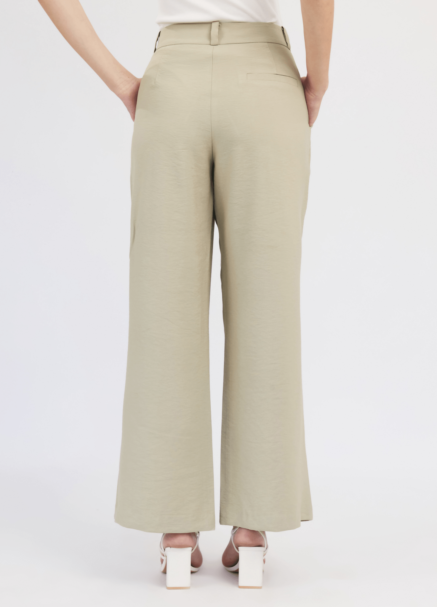 Pantalón recto de lino Malia para mujer