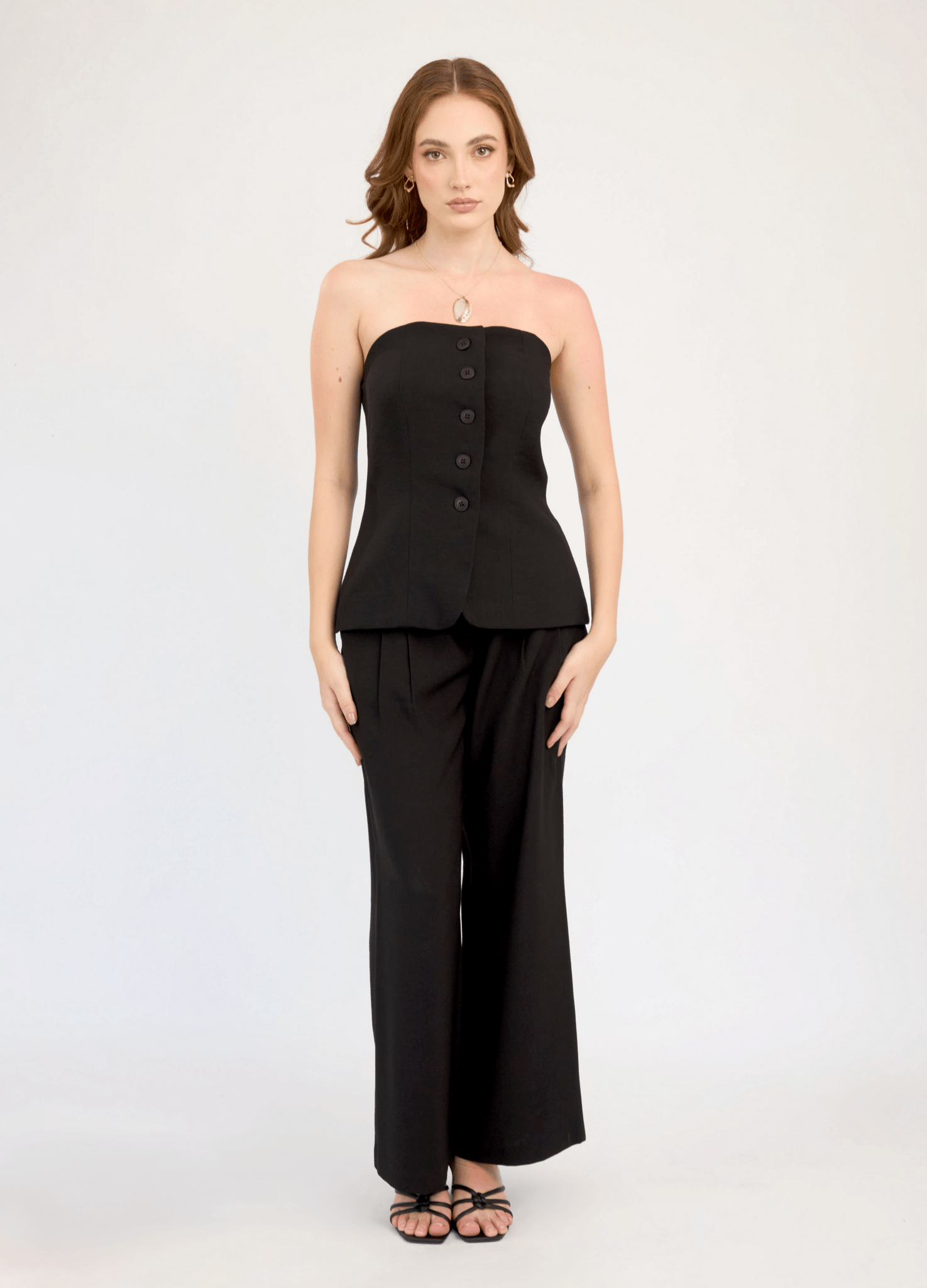 Pantalón recto de lino Malia para mujer