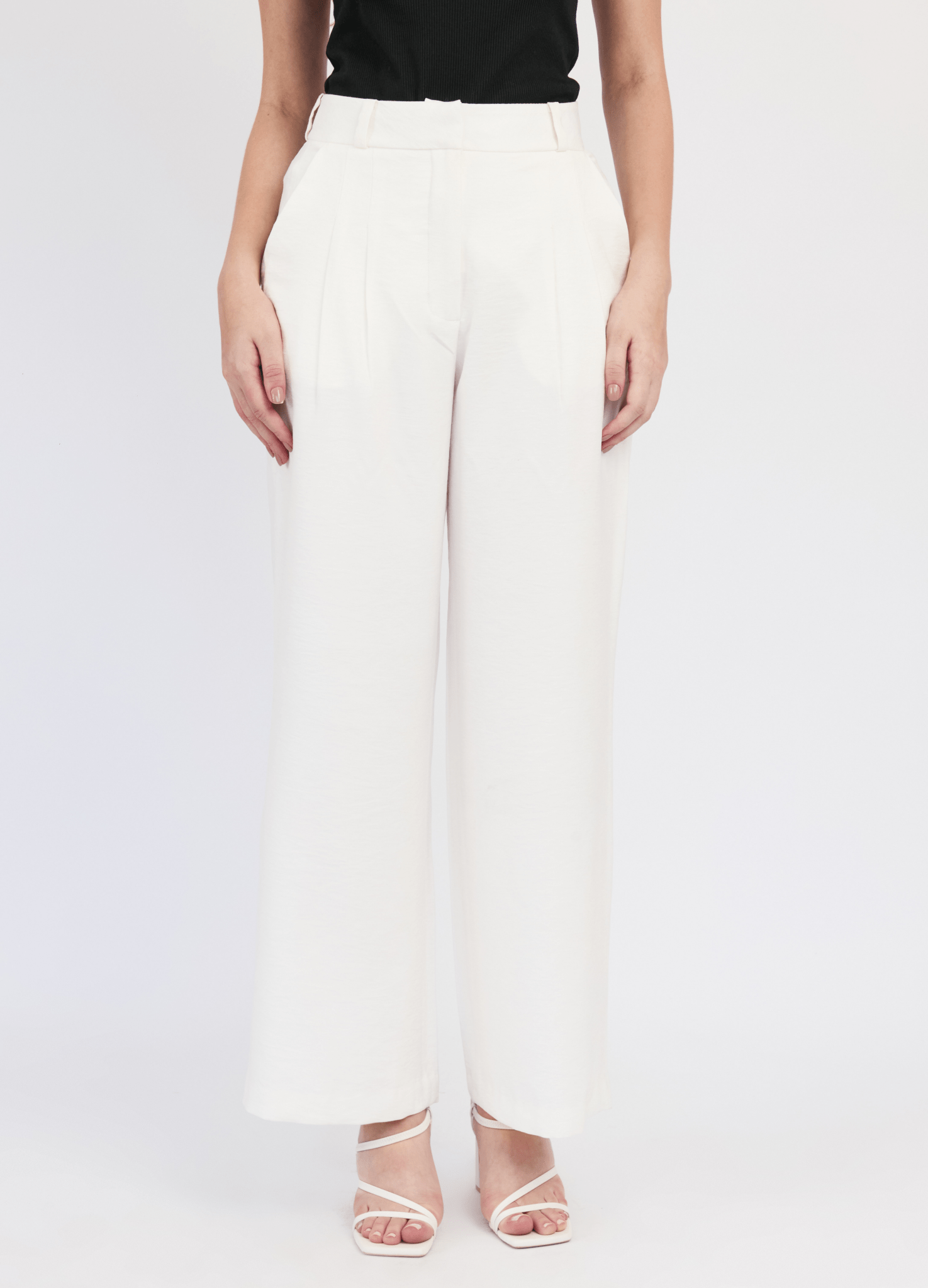 Pantalón recto de lino Malia para mujer