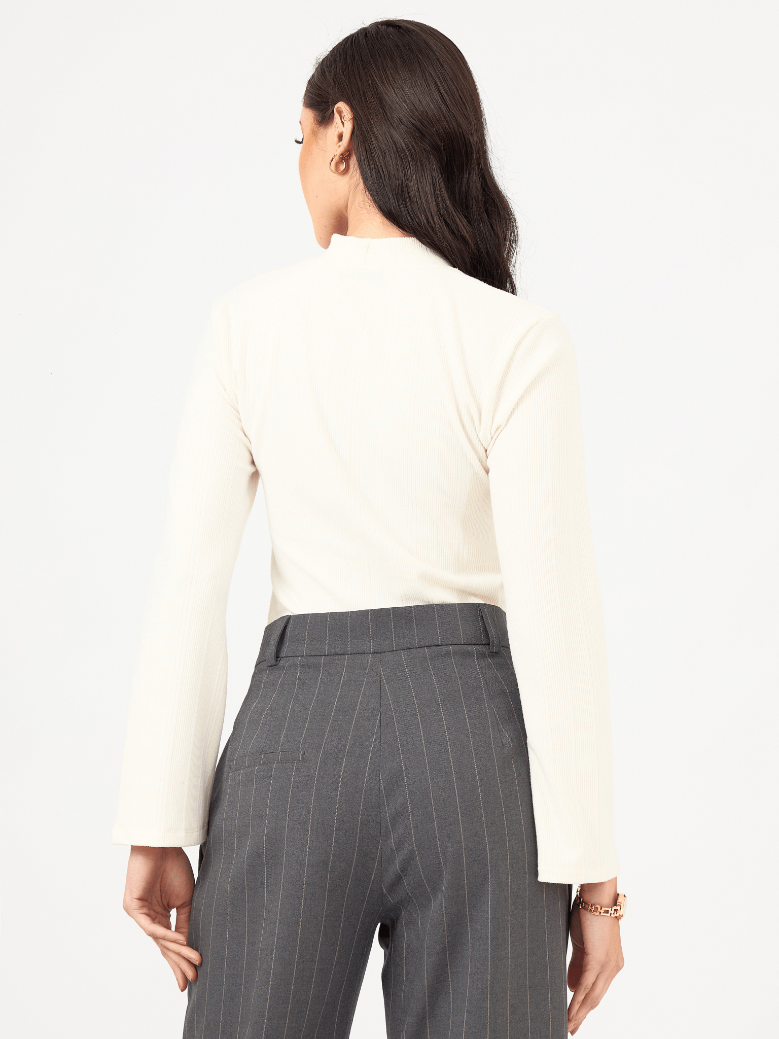 PANTALÓN RECTO ELLE DE RAYAS