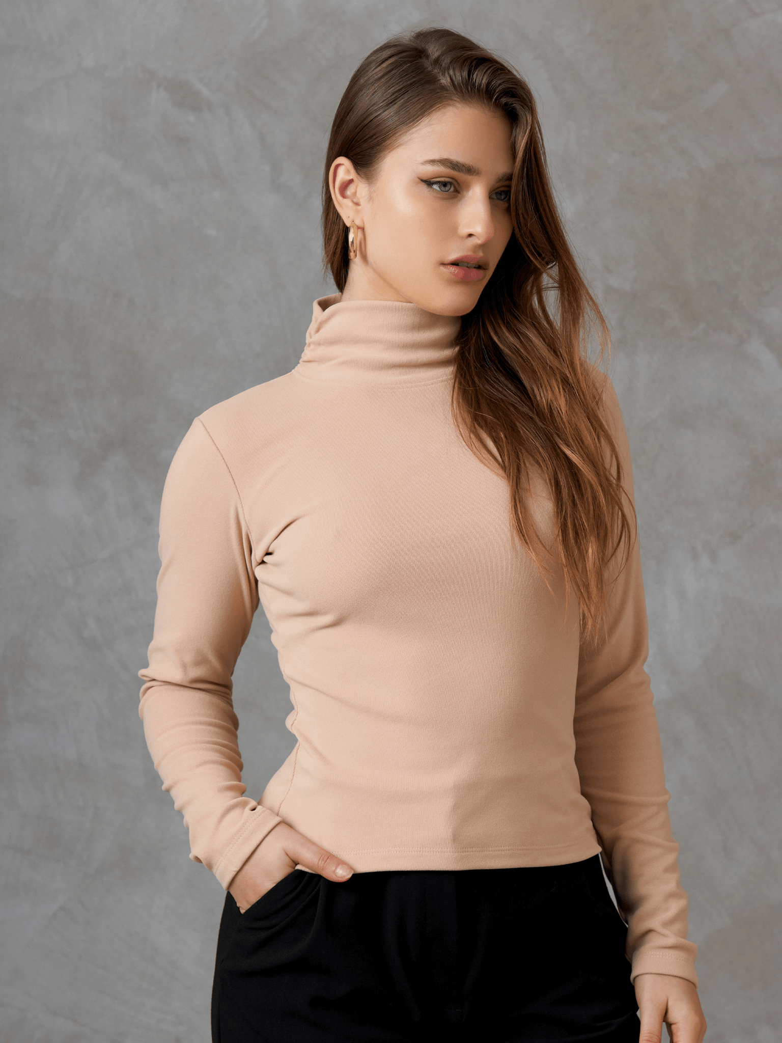 Cafarena básica manga larga Anne para mujer