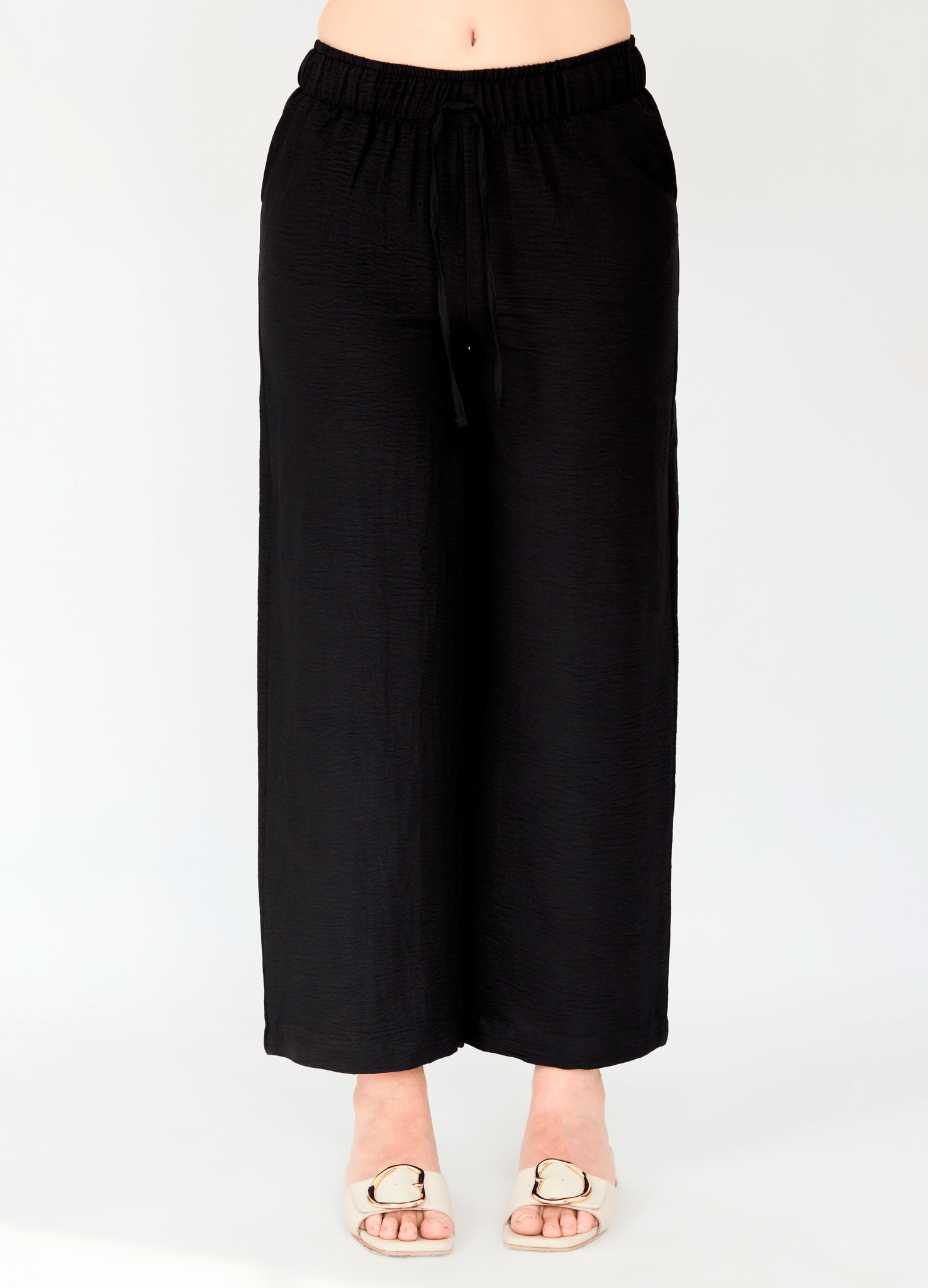 Pantalón fresco Giulia con pretina elástica