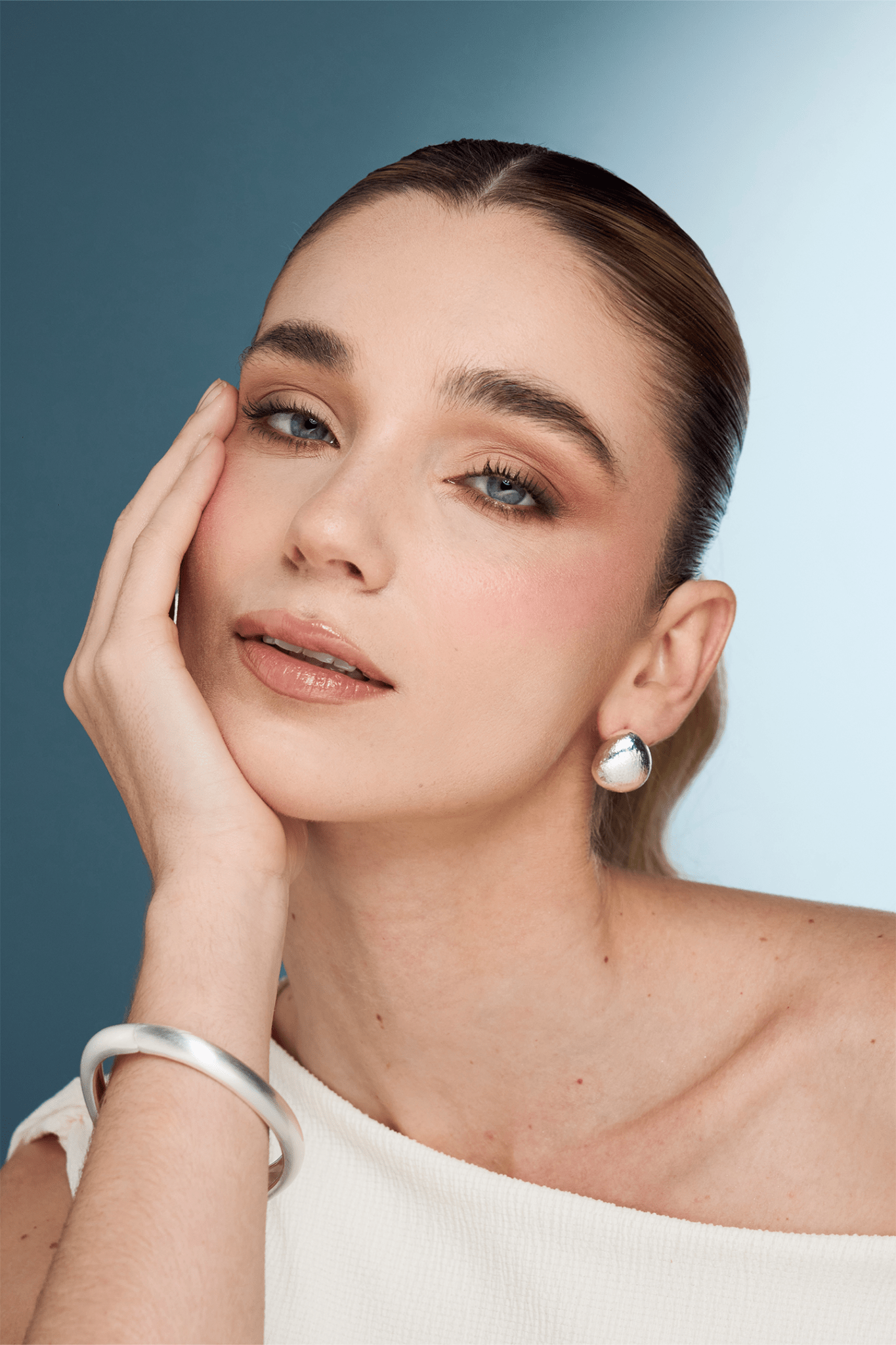 PULSERA LUNA SILVER MATTE