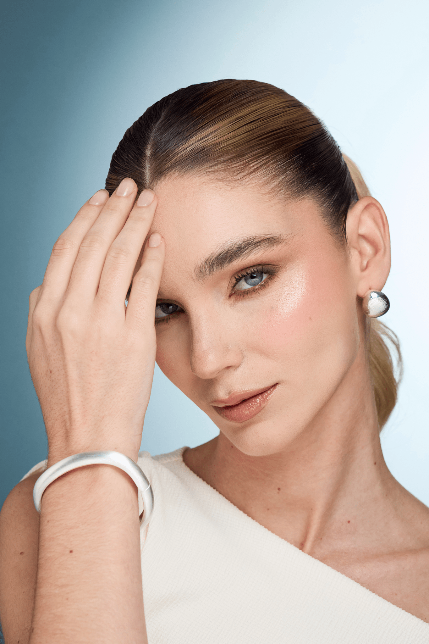 PULSERA LUNA SILVER MATTE