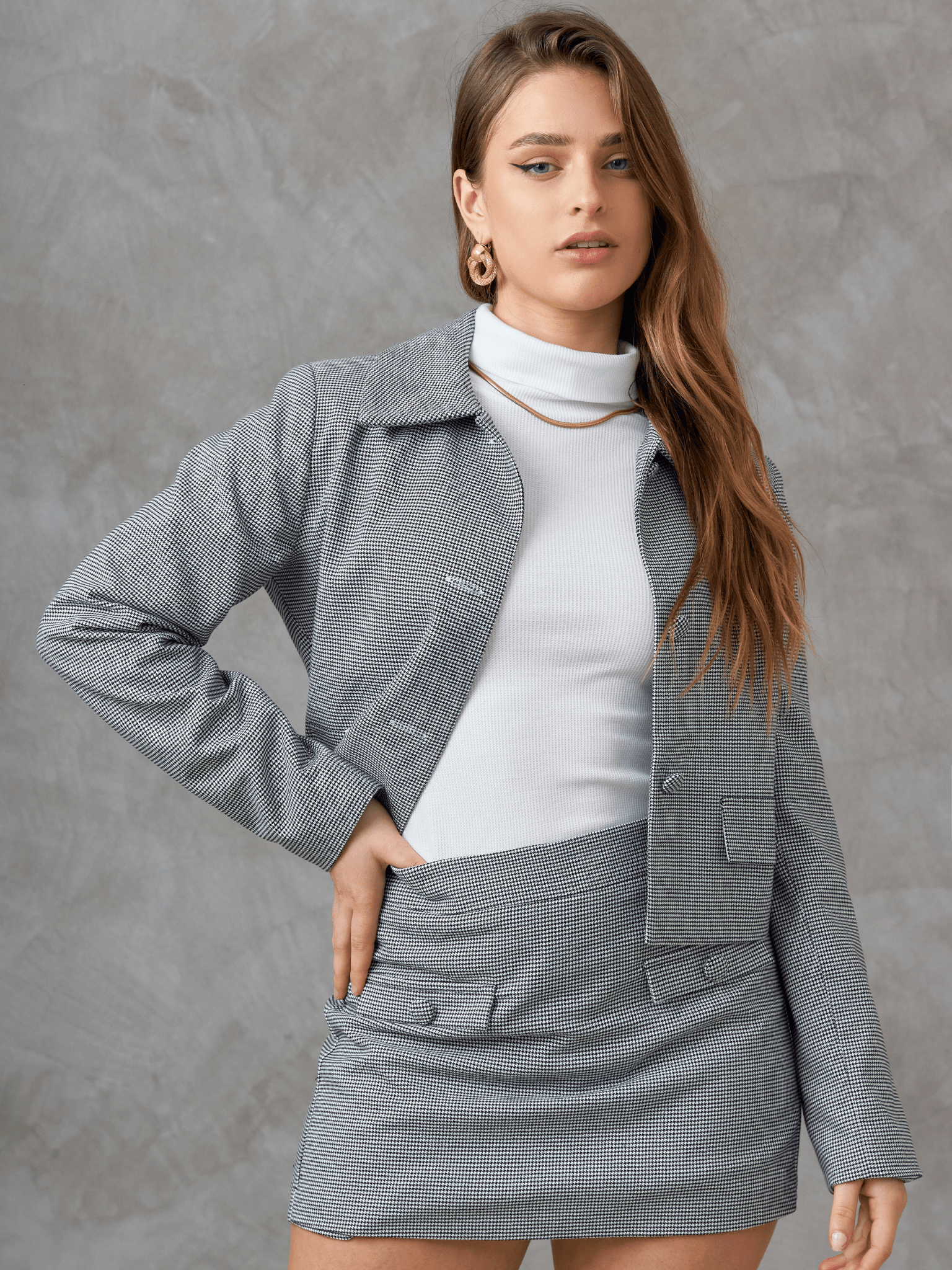 FALDA SHORT DE CUADROS CLARISSE PARA MUJER