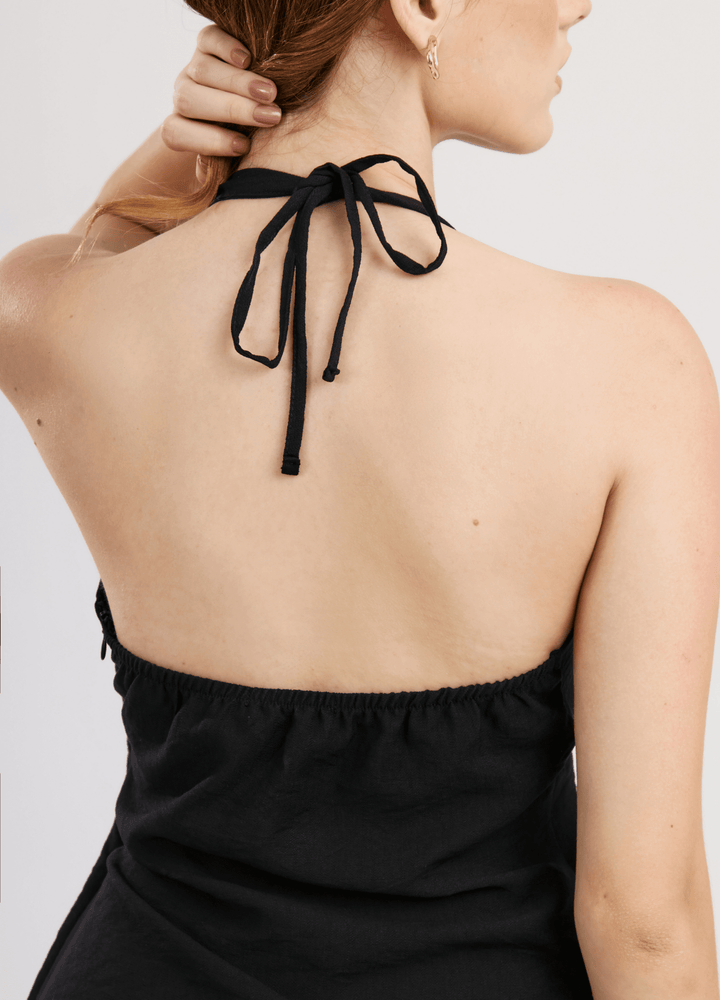 TOP KAIA HALTER LINO ESCOTE V - Bembella Perú
