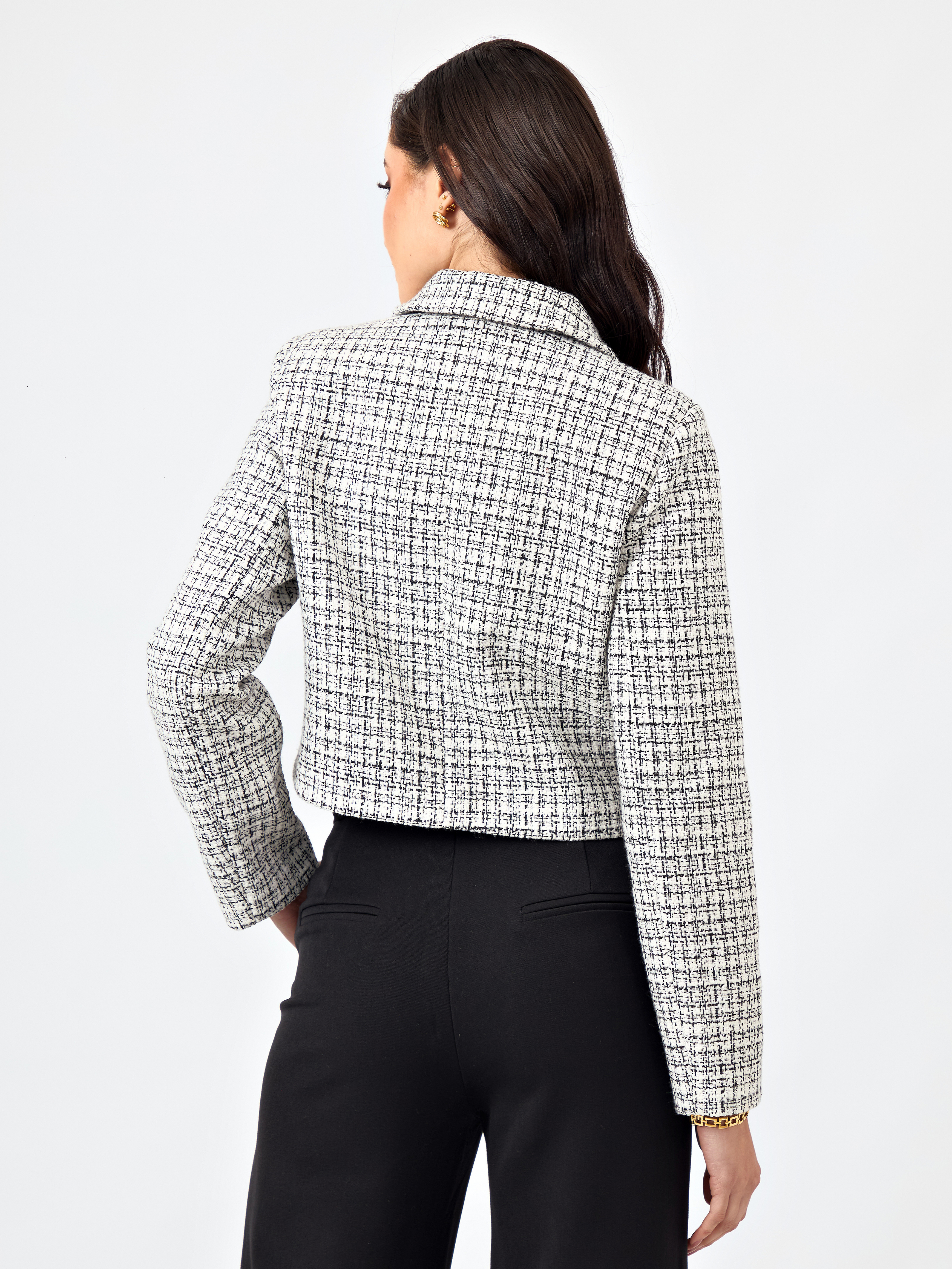 CHAQUETA TWEED BLAIR CROP
