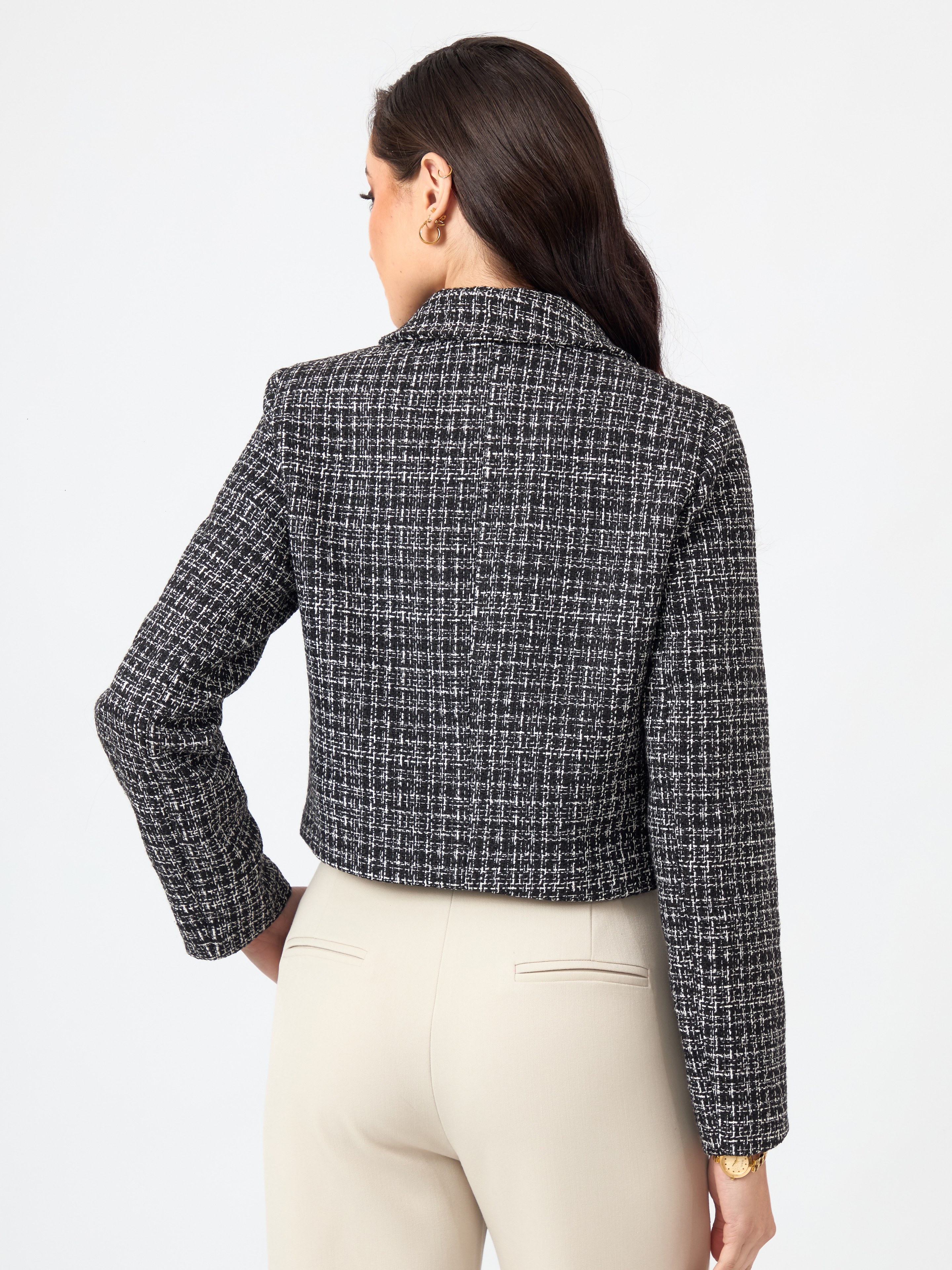 CHAQUETA TWEED BLAIR CROP