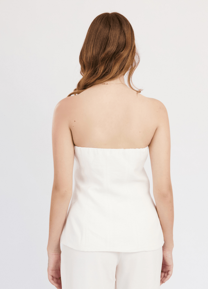 TOP LIANA STRAPLESS SASTRE BASTA OVALADA - Bembella Perú