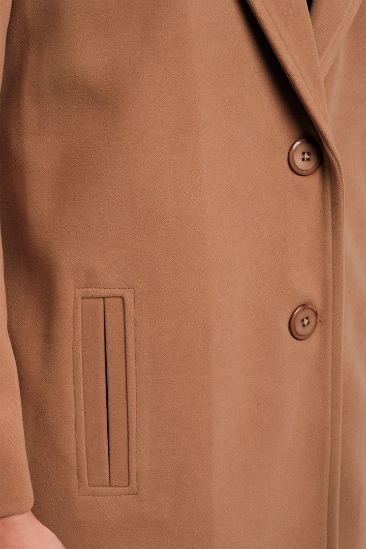 ABRIGO STELLE SUEDE FIT RECTO
