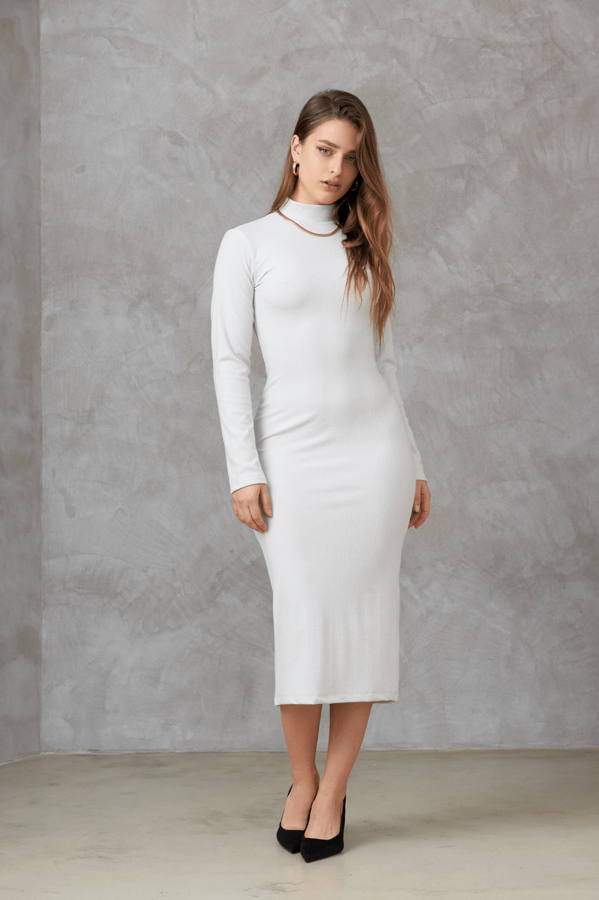 Vestido de invierno básico Violet para mujer