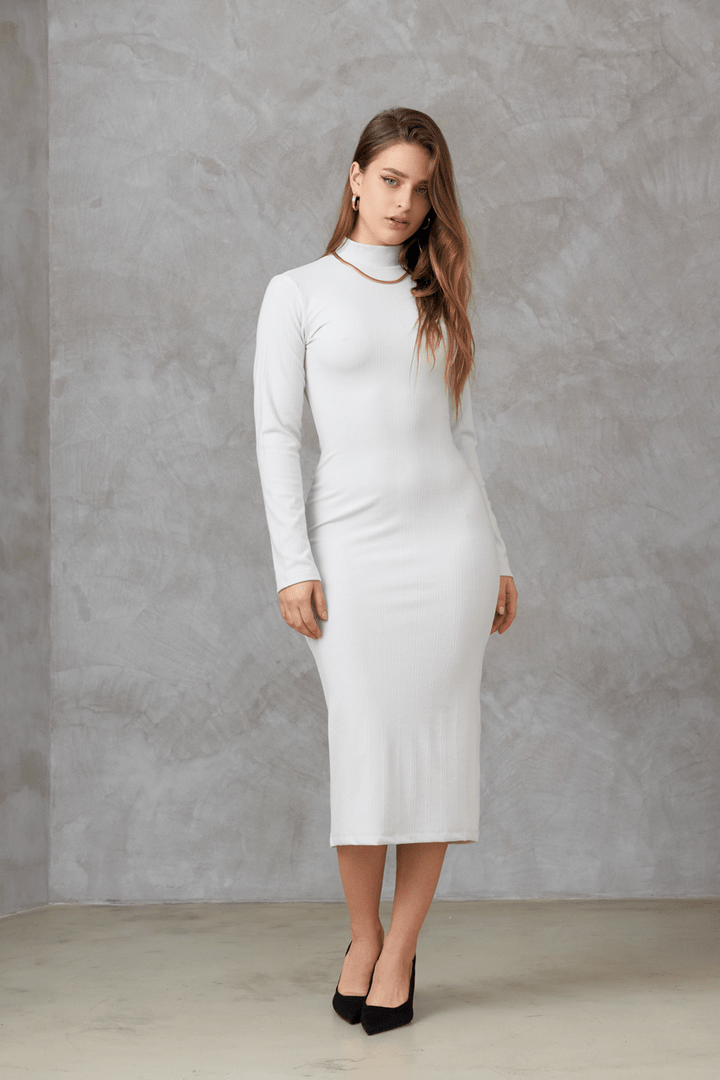 Vestido de invierno básico Violet para mujer