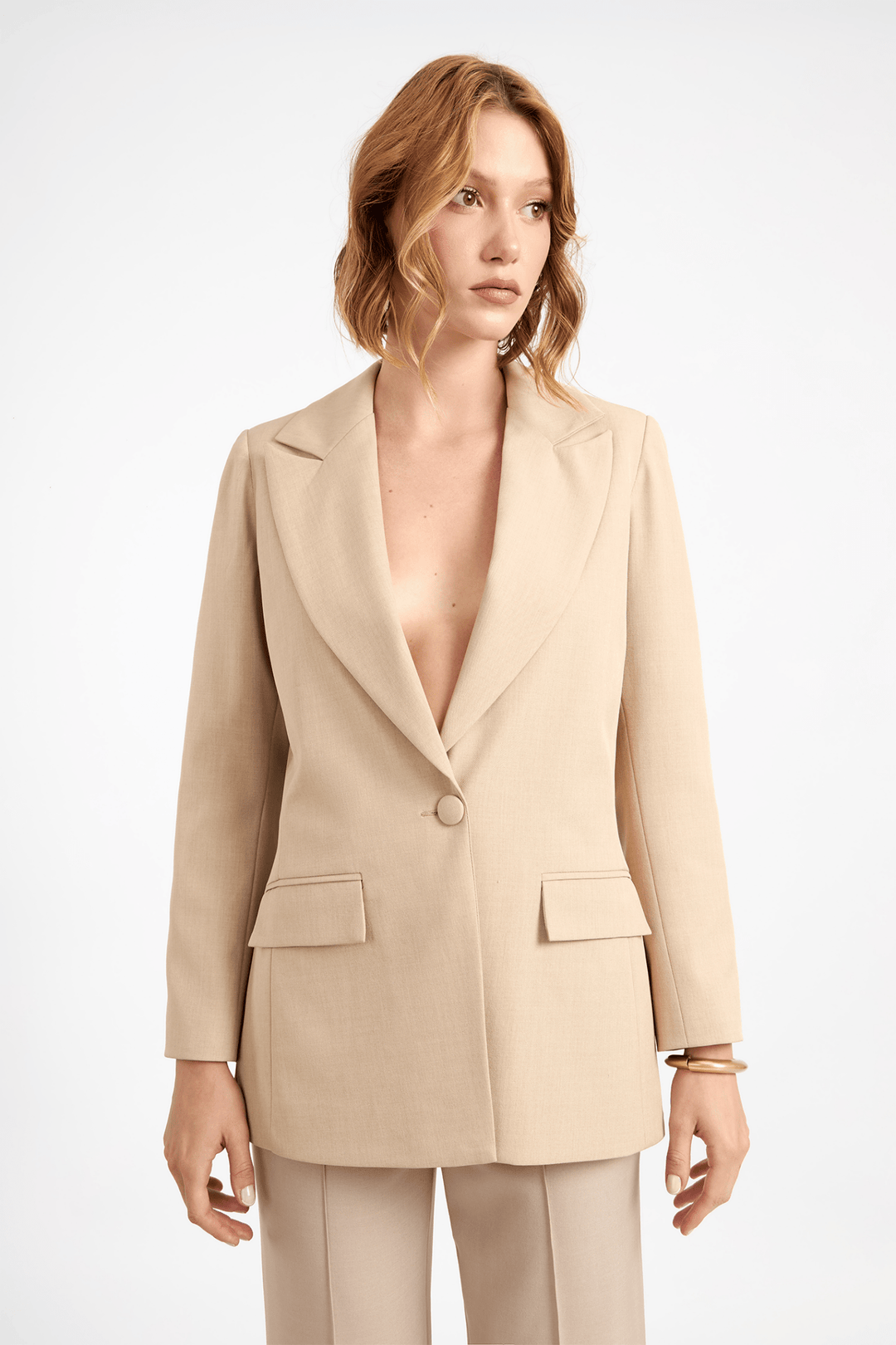 BLAZER BETANIA LARGO LINO CORTE PRINCESA