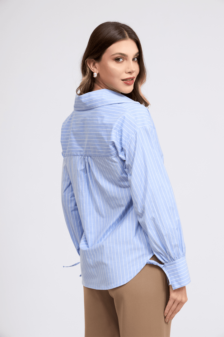 CAMISA BIANCA DE POPELINA ELÁSTICA NEW - Bembella Perú