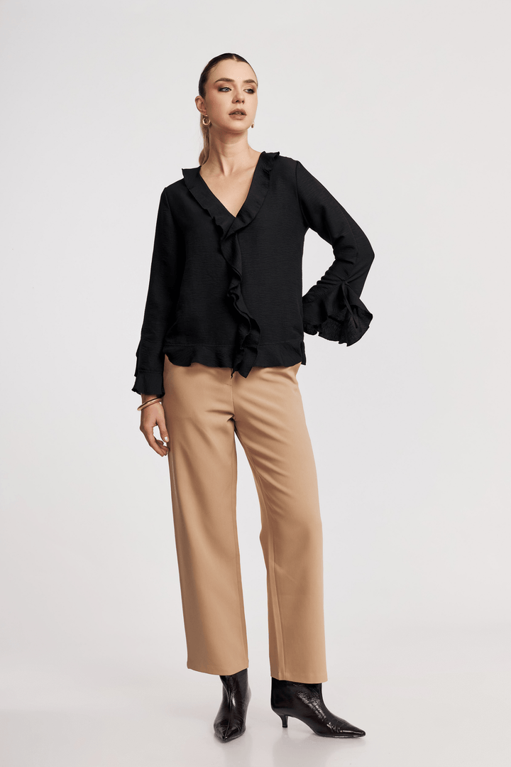 BLUSA EIRA ESCOTE EN V BOHEMIA - Bembella Perú