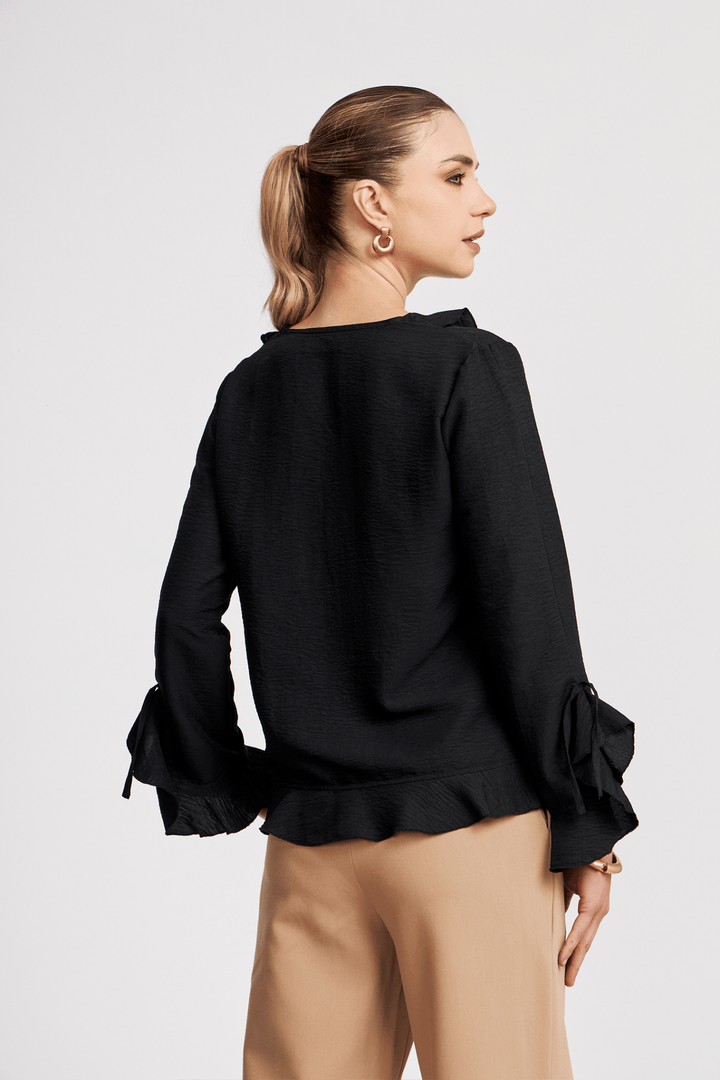 BLUSA EIRA ESCOTE EN V BOHEMIA - Bembella Perú