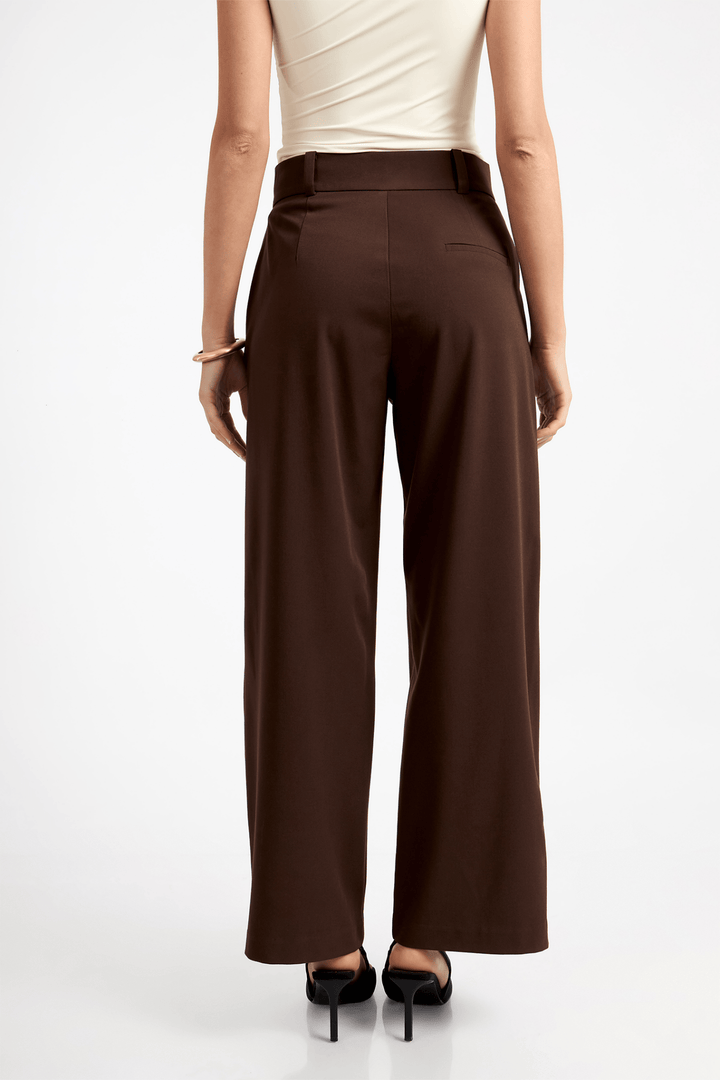 PANTALÓN MELANIA SASTRE CINTURA BOTA SEMI ANCHA